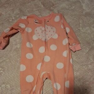 Carter's Peach Polka Dot One Piece
